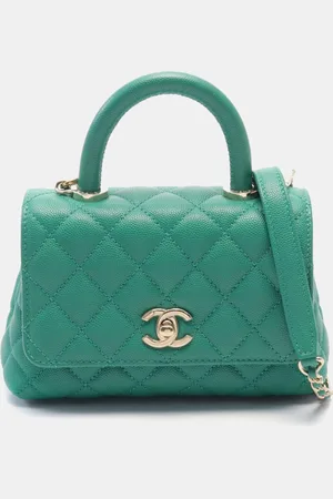 CHANEL Calfskin Leather Coco Handle XXS Handbag