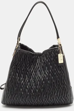 Coach Gathered Twist Leather Madison Phoebe Shoulder Bag
