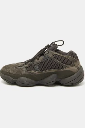 adidas Suede and Mesh Boost 500 Utility Black Sneakers Size 39 1/3