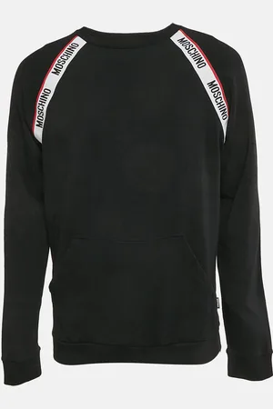 Moschino Underwear Cotton Logo Tape Detail Crew Neck Sweatshirt L
