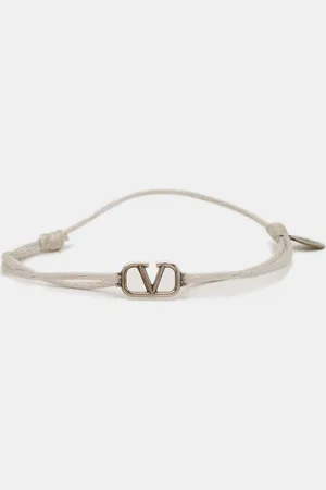 VALENTINO VLogo Tone Cord Bracelet