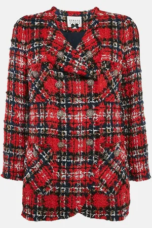 Edward Achour Paris Tweed Double Breasted Jacket M