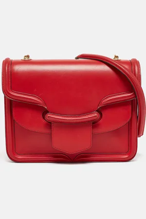 Alexander McQueen Leather Heroine Flap Shoulder Bag