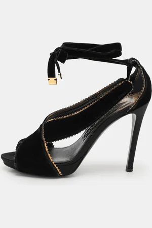 Tom Ford Velvet Peep Toe Pumps Size 40