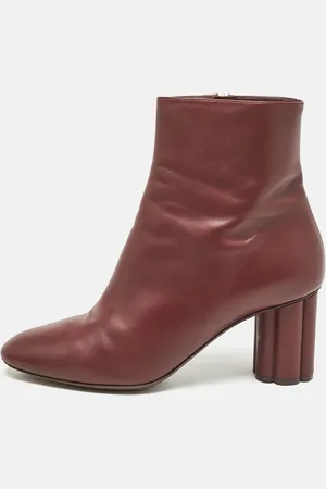 Salvatore Ferragamo Leather Ankle Length Boots Size 41
