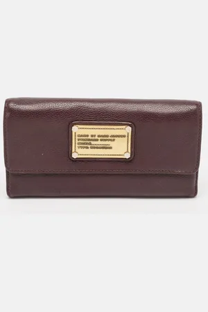 Marc Jacobs Dark Leather Flap Wallet