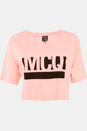 Alexander McQueen Logo Print Cotton Crop T-Shirt XS