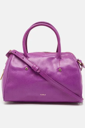 Furla Leather Medium Alissa Boston Bag