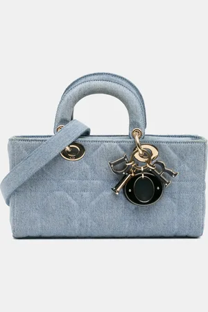 Dior Denim Small Macrocannage Lady D-Joy Bag