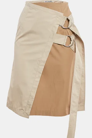 Acne Studios Cotton Asymmetric Wrap Skirt XS