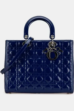 Dior Patent Leather Large Lady Tote Bag