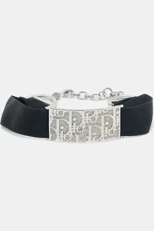 Dior Crystals Fabric Tone Trotter Choker