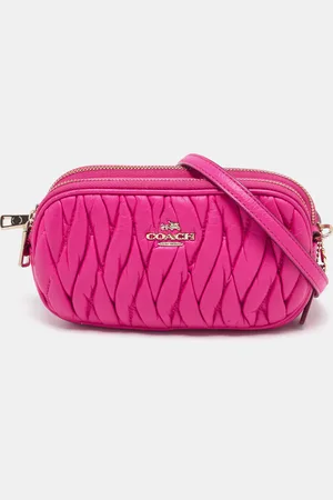 Coach Neon Quilted Leather Mini Crossbody Bag