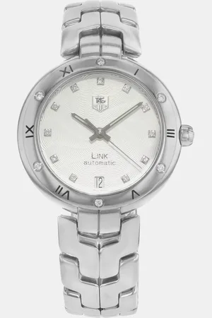 Tag Heuer White Steel Diamonds Link WAT2312.BA0956 Automatic Women