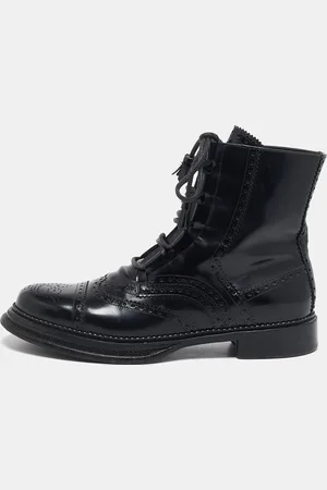 Dolce & Gabbana Leather Ankle Length Boots Size 42.5
