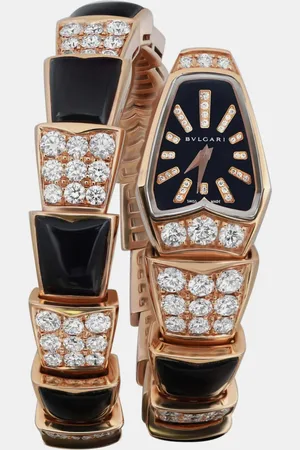 Bvlgari Bulgari Diamond 18k Rose Gold Serpenti 101790 Quartz Women
