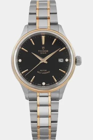 TUDOR Diamond 18K Yellow Gold Stainless Steel Style Automatic Men
