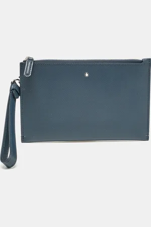 Montblanc Leather Zip Wristlet Pouch