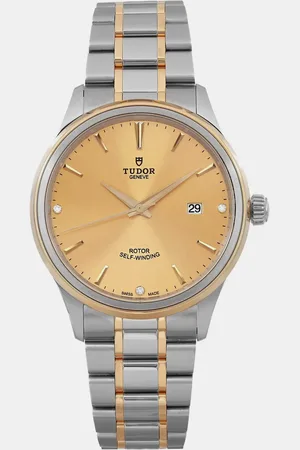 TUDOR Champagne 18K Yellow Stainless Steel Style 12703 Automatic Men