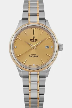 TUDOR Champagne 18K Yellow Stainless Steel Style 12503-0004 Automatic Men