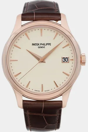 PATEK PHILIPPE Ivory 18K Rose Gold Calatrava 5227R-001 Automatic Men