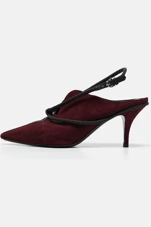 Salvatore Ferragamo Suede Cygnus Mules Size 39.5