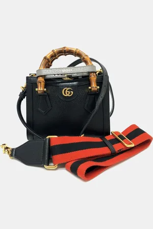 Gucci Leather Diana Bamboo Top Handle Bag