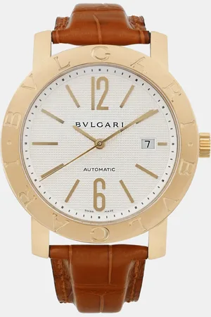 Bvlgari 18k Yellow Gold Diagono XL BB42GL Automatic Men