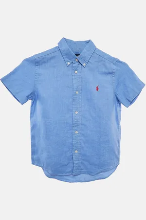 Ralph Lauren Linen Button Front Shirt 6 Yrs