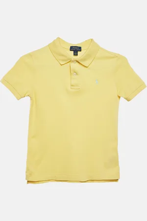 Ralph Lauren Yellow Cotton Pique Polo T-Shirt 7 Yrs