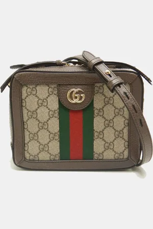 Gucci Brown Canvas Ophidia GG Supreme Shoulder Bag