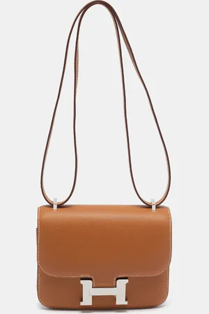 Hermès Hermès Gold Epsom Leather Palladium Finish Constance 18 Mini Bag
