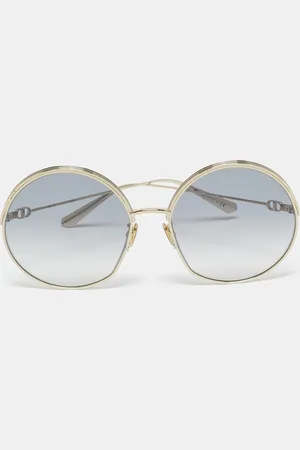 Dior /Gold Gradient Ever R1U Round Sunglasses