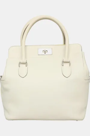 Hermès Craie Soufre, yellow, Swift Leather Toolbox 26 Bag