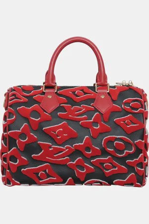 LOUIS VUITTON X Urs Fischer Tufted Monogram Speedy Bandouliere 25 Bag