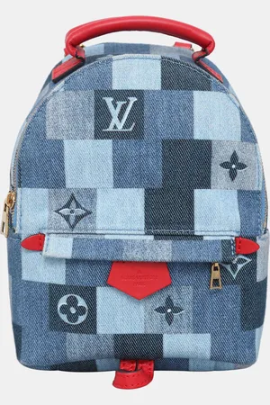 LOUIS VUITTON Louis Canvas Vuitton Monogram Denim Mini Palm Springs Backpack