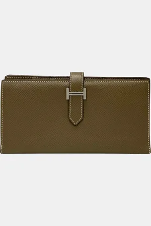 Hermès Epsom Leather Bearn Soufflet Long Wallet