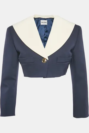 Miu Miu Virgin Wool Crop Jacket XS