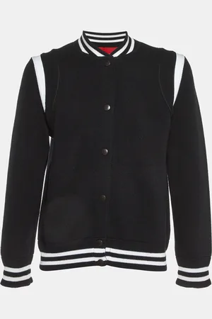 Givenchy Wool Blend Button Front Bomber Jacket L