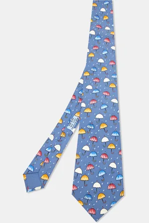 Hermès Hermès Umbrella Print Silk Tie
