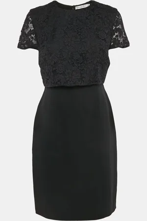 Dior Christian Silk Blend and Lace Short Dress M