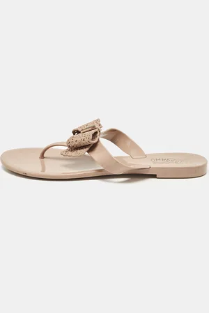 Salvatore Ferragamo Jelly Thong Bow Flats Size 39.5