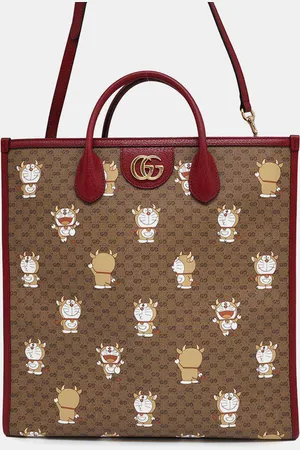 Gucci /Red Pvc Leather Micro ssima Tote Bag