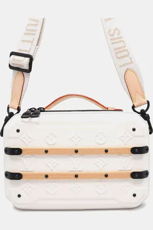 LOUIS VUITTON /Black Calf Leather Future Trunk Shoulder Bag
