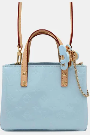 LOUIS VUITTON Sky Monogram Vernis Leather Lvremix Reade PM Tote Bag