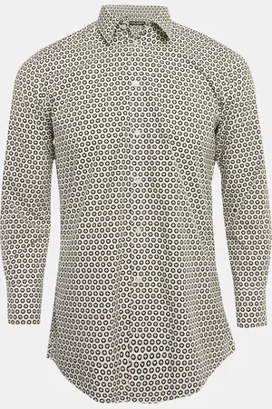 Dolce & Gabbana White Printed Cotton Long Sleeve Shirt M