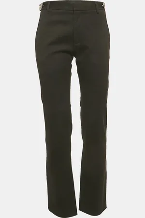 VERSACE Gabardine Belt Detail Trousers M