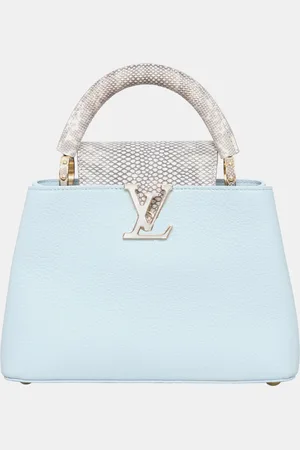 LOUIS VUITTON Light Snake Leather Capucines BB Tote Bag