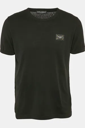 Dolce & Gabbana Logo Plaque Cotton Jersey T-Shirt XL