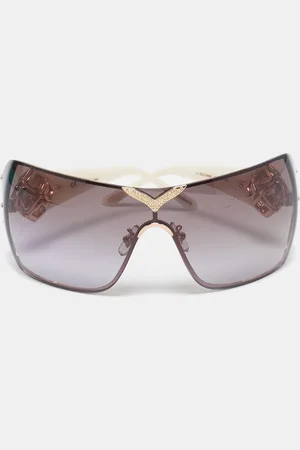 Chopard White/ Gradient SCH999S Crystals Shield Sunglasses
